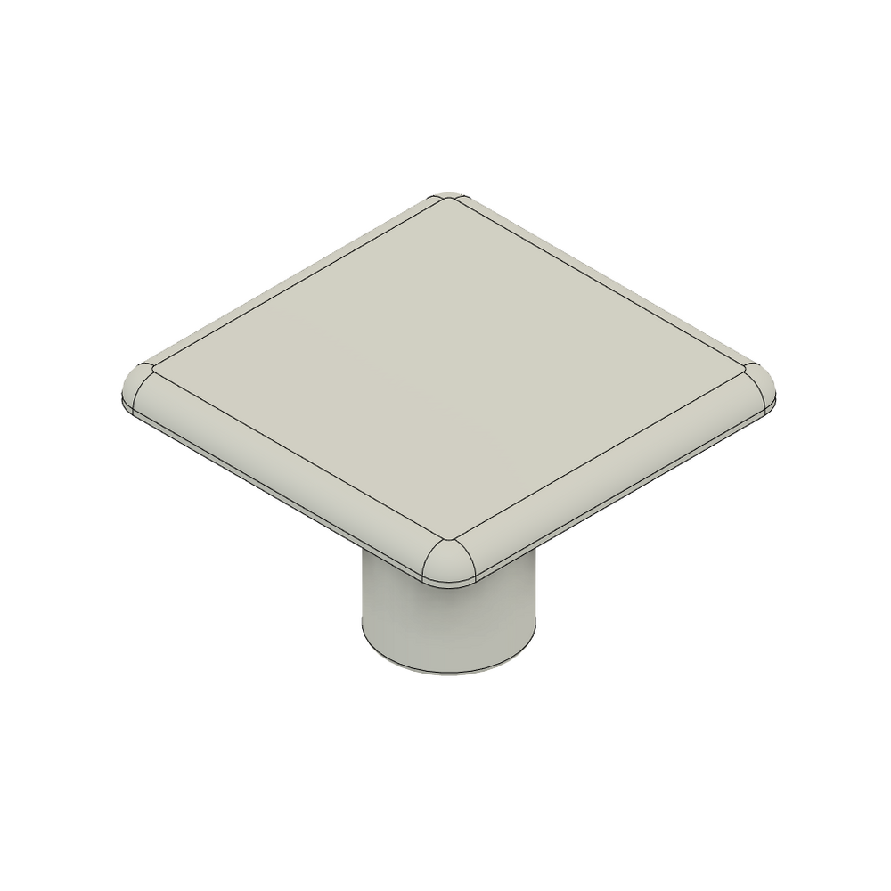 60-060-2 MODULAR SOLUTIONS POLYAMIDE PART<br>END CAP 32MM X 32MM LIGHT GRAY